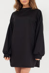 Black Oversized Sweater Dress