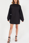 Black Oversized Sweater Dress