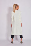 Cream Oversized Balloon Sleeve Knitted Cardigan