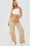 Stone Wide Leg Jogging Trousers
