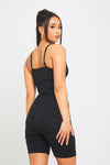 Black Sculpting Seamless Adjustable Playsuit